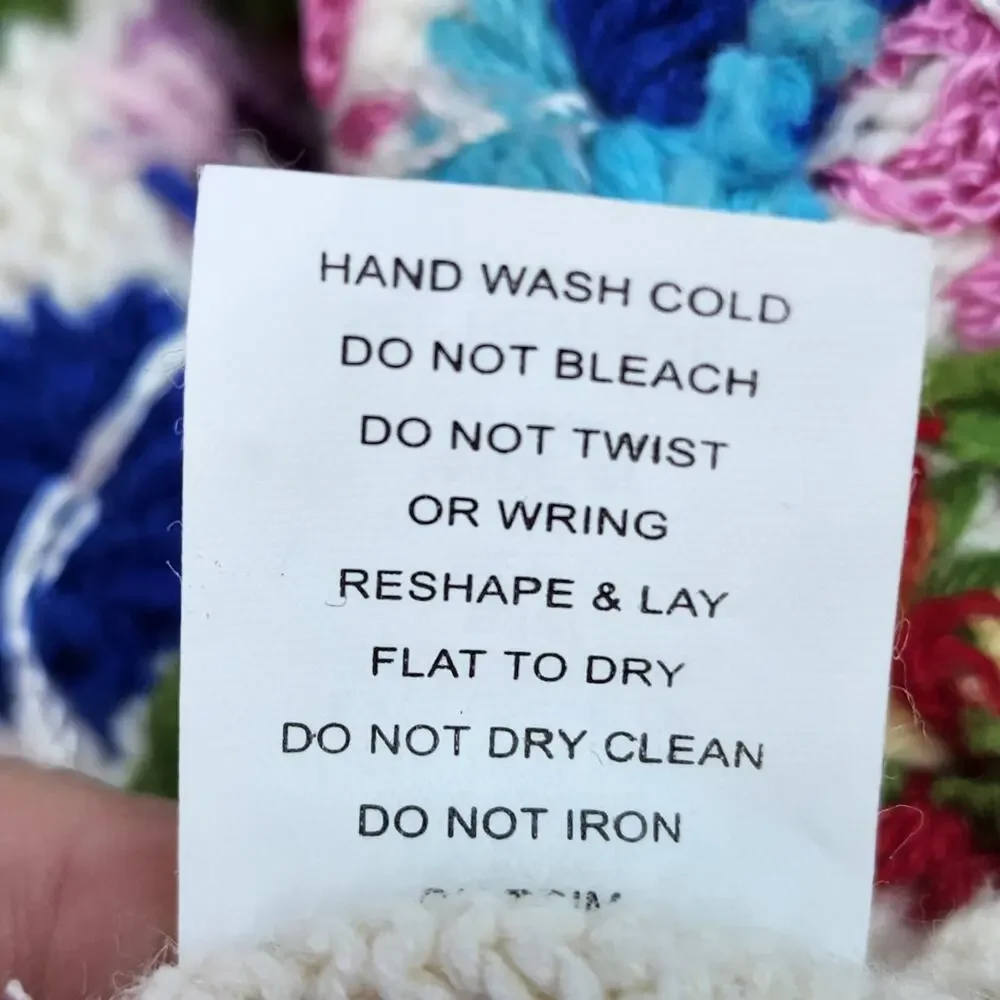 Haband Sweater Women’s Large Embroidered Floral Button-Up Cardigan Cottagecore - Picture 14 of 16